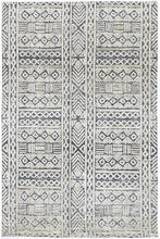 Load image into Gallery viewer, Barkot Tribal Navy Rug freeshipping - Rug Empire
