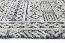 Load image into Gallery viewer, Barkot Tribal Navy Rug freeshipping - Rug Empire

