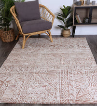 Load image into Gallery viewer, Barkot Rust Flower Rug freeshipping - Rug Empire
