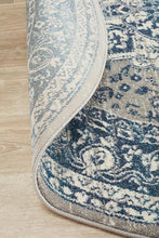 Load image into Gallery viewer, Babylon 207 Blue  Round Rug
