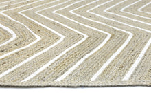 Load image into Gallery viewer, Artisan Natural Chevron Pearl Rug
