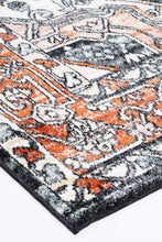 Load image into Gallery viewer, Florence Traditional Terracotta Black Rug freeshipping - Rug Empire

