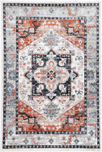 Load image into Gallery viewer, Florence Traditional Terracotta Charcoal Rug freeshipping - Rug Empire
