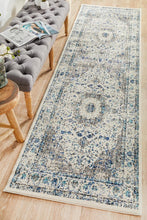 Load image into Gallery viewer, Evoke Mist White Transitional Runner Rug
