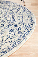 Load image into Gallery viewer, Evoke Whisper White Transitional Round Rug
