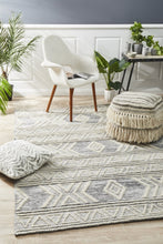 Load image into Gallery viewer, Esha Woven Tribal Rug Silver Grey
