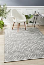 Load image into Gallery viewer, Arya Stitch Woven Rug Silver Grey
