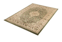 Load image into Gallery viewer, Ornate Green Bordered Traditional Flowered Rug
