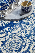 Load image into Gallery viewer, Gwyneth Stunning Transitional Navy Round Rug - Rug Empire
