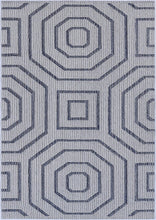 Load image into Gallery viewer, Barbados Hale Charcoal Geometric Outdoor/Indoor Rug
