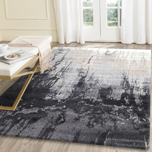 Morisot Grey and Beige Abstract Rug