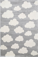 Load image into Gallery viewer, Piccolo  Grey White  Cloud Kids Rug
