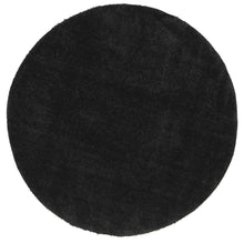 Load image into Gallery viewer, Puffy Soft Shag Round Rug Black
