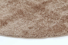 Load image into Gallery viewer, Puffy Soft Shag Round Rug Camel
