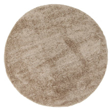 Load image into Gallery viewer, Puffy Soft Shag Round Rug Beige
