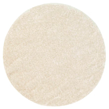 Load image into Gallery viewer, Puffy Soft Shag Round Rug Ivory
