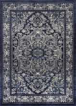 Load image into Gallery viewer, Arya Navy Blue Transitional Rug - Rug Empire
