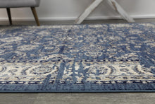 Load image into Gallery viewer, Arya Distressed Navy Blue Rug - Rug Empire
