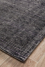 Load image into Gallery viewer, Esme Black Cotton Rayon Rug
