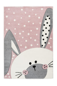 Amigo 324 Pink Rabbit Kids Rug - Lalee Designer Rugs