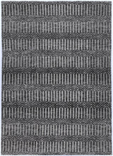 Load image into Gallery viewer, Shani Attari Charcoal &amp; Beige Cotton Blend Rug
