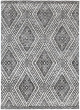 Load image into Gallery viewer, Barkot Majitha Charcoal &amp; Beige Cotton Blend Rug
