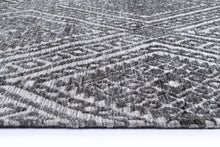 Load image into Gallery viewer, Shani Majitha Charcoal &amp; Beige Cotton Blend Rug
