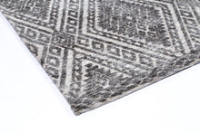 Load image into Gallery viewer, Shani Majitha Charcoal &amp; Beige Cotton Blend Rug
