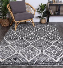 Load image into Gallery viewer, Barkot Diamond Anthracite Rug freeshipping - Rug Empire
