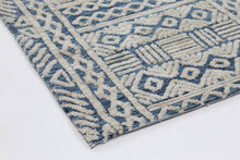 Load image into Gallery viewer, Barkot Tribal Blue Rug freeshipping - Rug Empire
