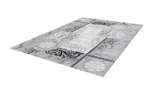 Load image into Gallery viewer, Aura 788 Floral Silver Rug with Border - Lalee Designer Rugs
