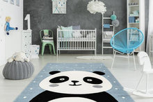 Load image into Gallery viewer, Amigo 322 Panda Blue Kids Rug - Lalee Designer Rugs
