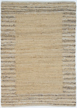Load image into Gallery viewer, Hamza Hand-Woven Jute Beige Boarder  Rug

