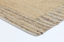 Load image into Gallery viewer, Hamza Hand-Woven Jute Beige Boarder  Rug
