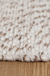 Mimi Contemporary Beige Wool Rug