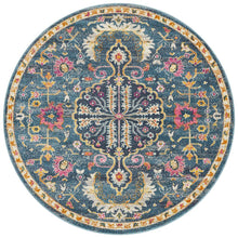 Load image into Gallery viewer, Babylon 209 Navy  Round Rug
