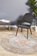 Load image into Gallery viewer, Babylon 211 Grey  Round Rug
