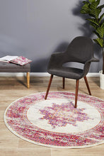 Load image into Gallery viewer, Babylon 211 Pink  Round Rug
