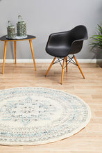 Load image into Gallery viewer, Century 922 White Round Rug
