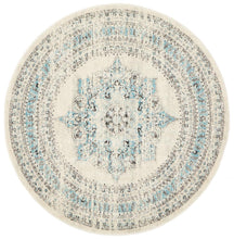 Load image into Gallery viewer, Century 922 White Round Rug
