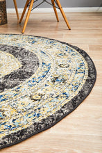 Load image into Gallery viewer, Century 955 Charcoal Round Rug
