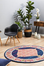 Load image into Gallery viewer, Century 966 Royal Blue Round Rug
