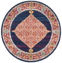 Load image into Gallery viewer, Century 966 Royal Blue Round Rug
