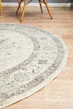 Load image into Gallery viewer, Century 977 Silver Round Rug
