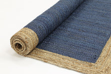 Load image into Gallery viewer, Hampton Navy Centre Jute Rug

