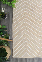 Load image into Gallery viewer, Artisan Natural Chevron Pearl Rug
