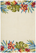 Load image into Gallery viewer, Cabana Anna Floral Indoor Outdoor Rug Cream
