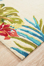 Load image into Gallery viewer, Cabana Anna Floral Indoor Outdoor Rug Cream
