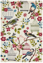 Load image into Gallery viewer, Cabana Finch and Nest Exquisite Indoor Outdoor Rug Cream
