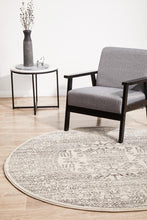 Load image into Gallery viewer, Victoria Silver Round Rug freeshipping - Rug Empire
